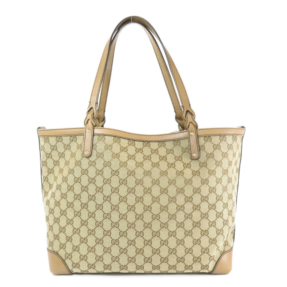 Gucci Craft GG Canvas Tote Shoulder Bag Tan Brown - Picture 11 of 11
